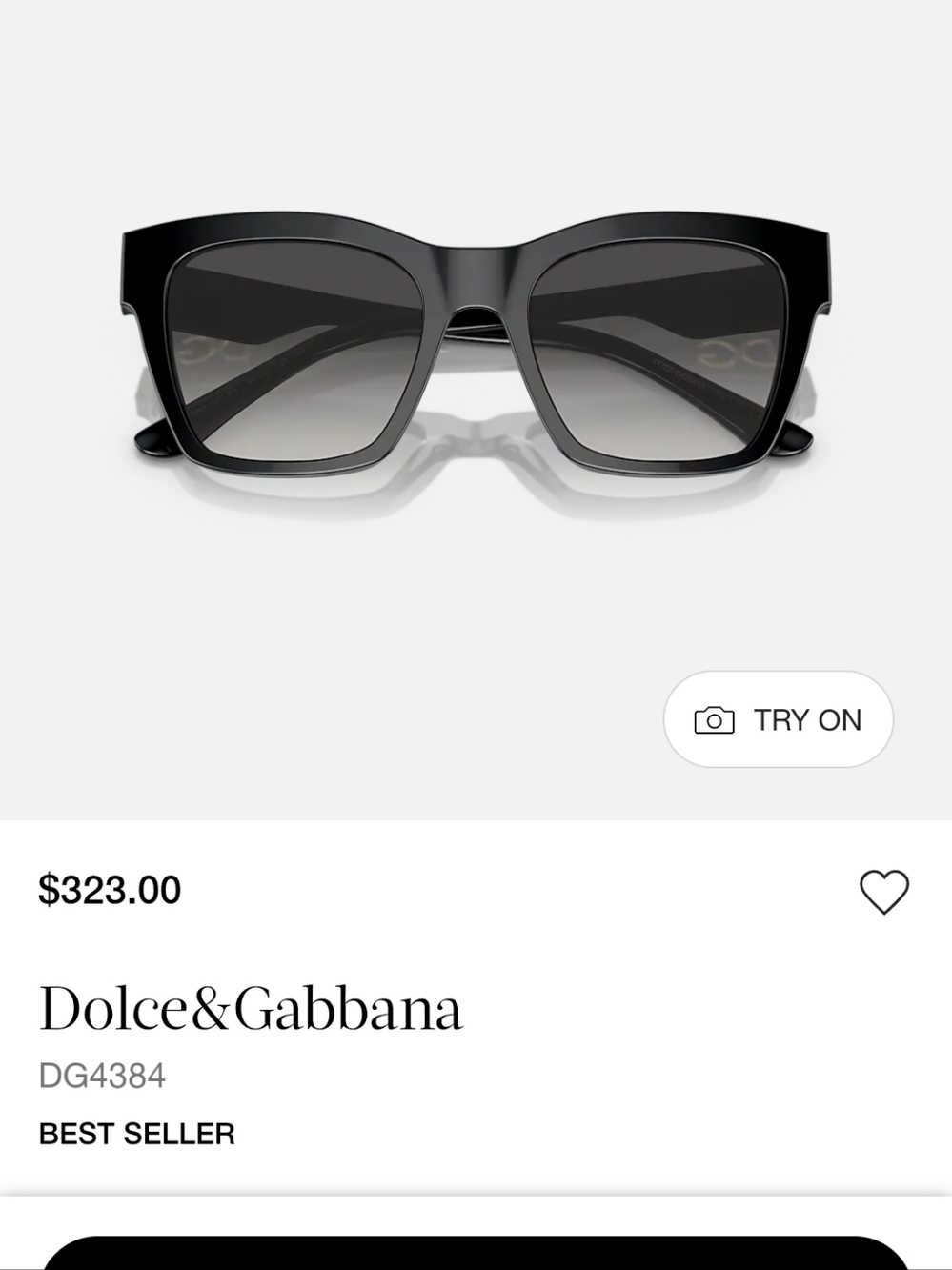 Dolce & Gabbana Black Women's Sunglasses - DG4384 , Case And Box Included